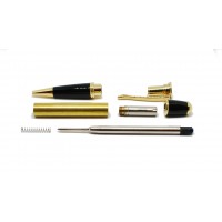 Gatsby Pen Kit - Gold & Black Chrome