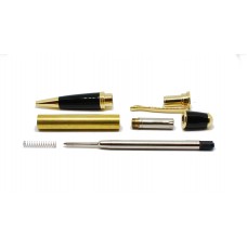 Gatsby Pen Kit - Gold & Black Chrome